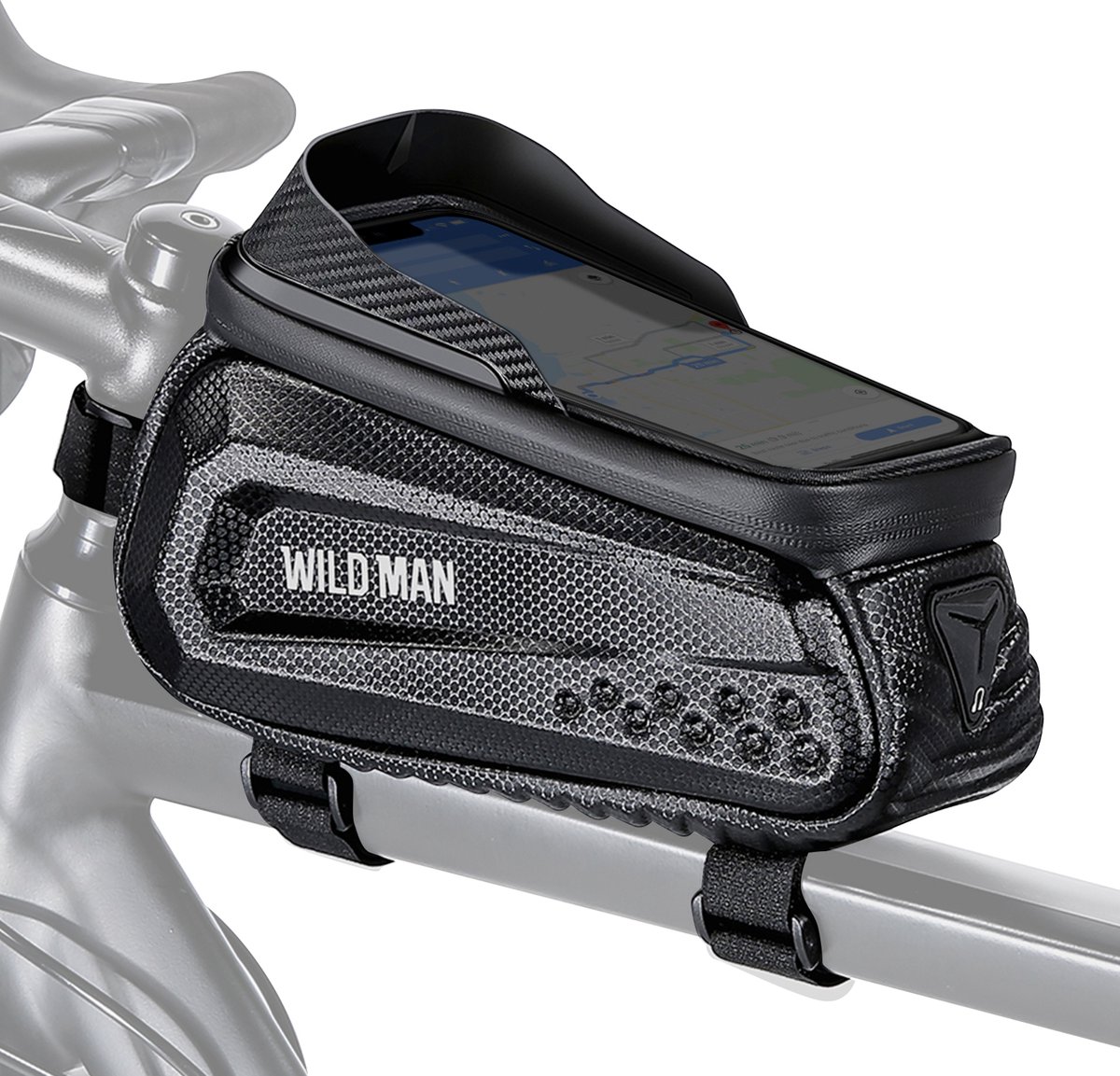 Wildman, Tas Waterdicht met Touchscreen Smartphone Venster - Wildman E10, Zwart