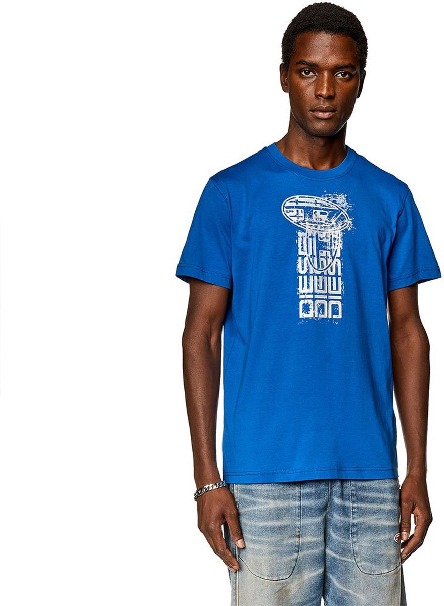 Diesel Diegor K68 T-shirt Met Korte Mouwen Man Blauw