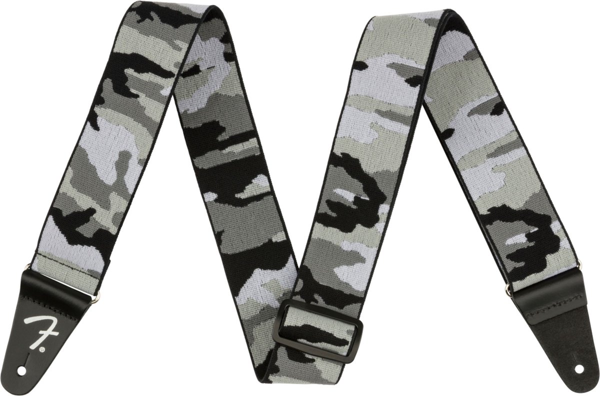Fender Weighless Camouflage Grijs Gitaarband 0990685176