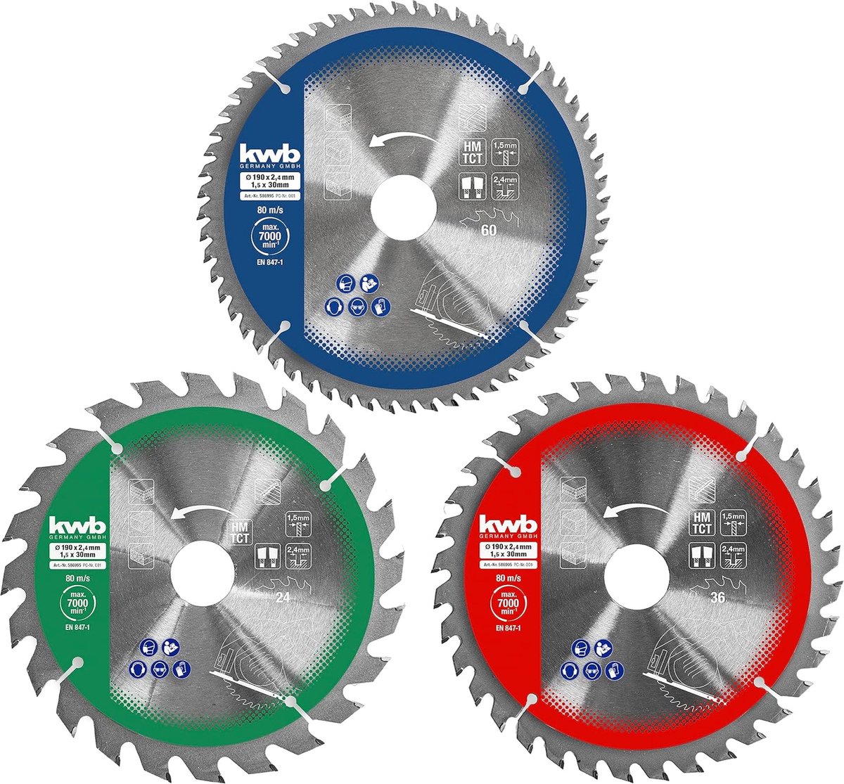 kwb 586995 Cirkelzaagbladset 190 x 30 mm 1 stuk(s)
