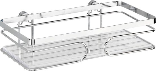 Wandrek van roestvrij staal - 2 planken - 40 x 160 cm