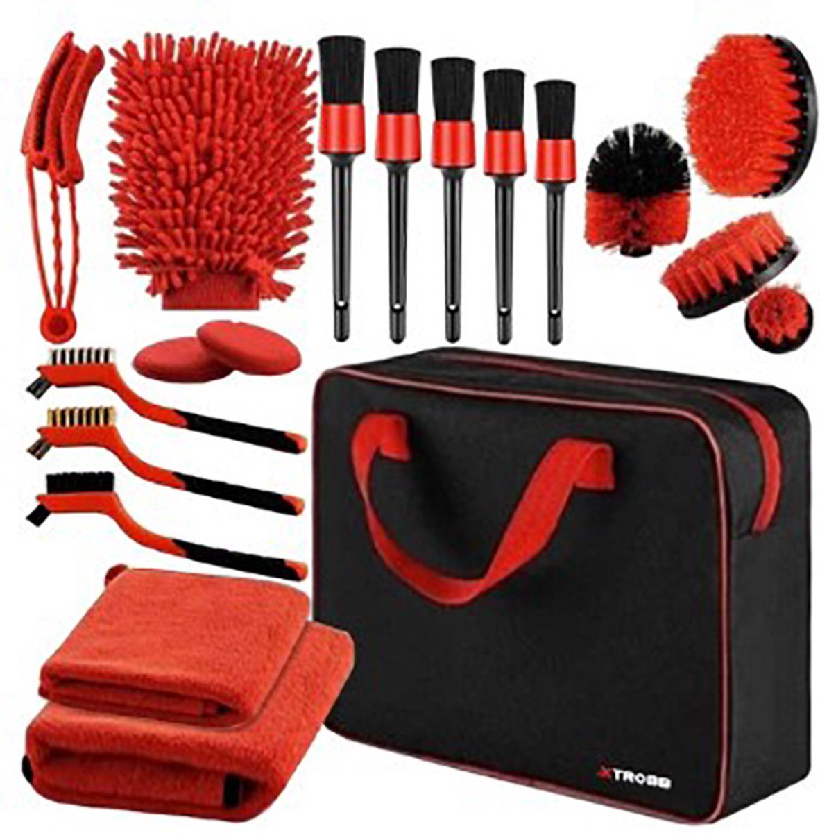Auto Schoonmaak set - 19 Delig - Auto poets set - Poets set