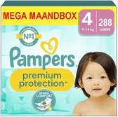Pampers - Premium Protection - Maat 4 - Mega Maandbox - 288 luiers - 9/14 KG