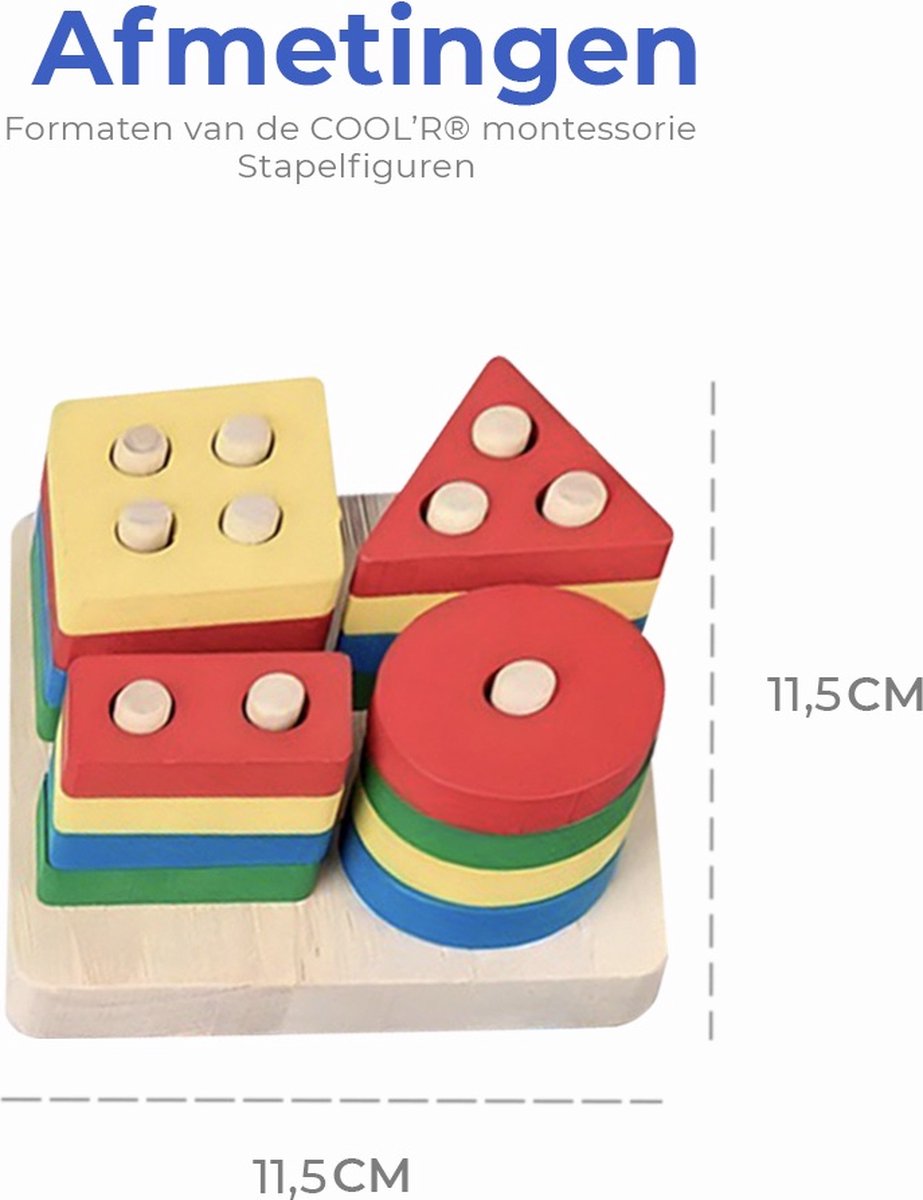 COOL'R® Ensemble de jeu Montessori 3 pièces - Jouets sensoriels