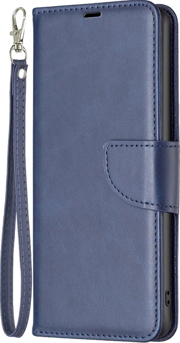 Mobigear Telefoonhoesje geschikt voor Samsung Galaxy S24 Ultra Hoesje | Mobigear Excellent Bookcase Portemonnee | Pasjeshouder voor 3 Pasjes | Telefoonhoesje voor Pinpas / OV Kaart / Rijbewijs - Blauw