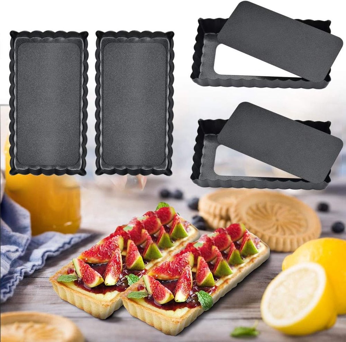 Patisse Silver-Top Quichevorm met Uitneembare Bodem 35x11cm