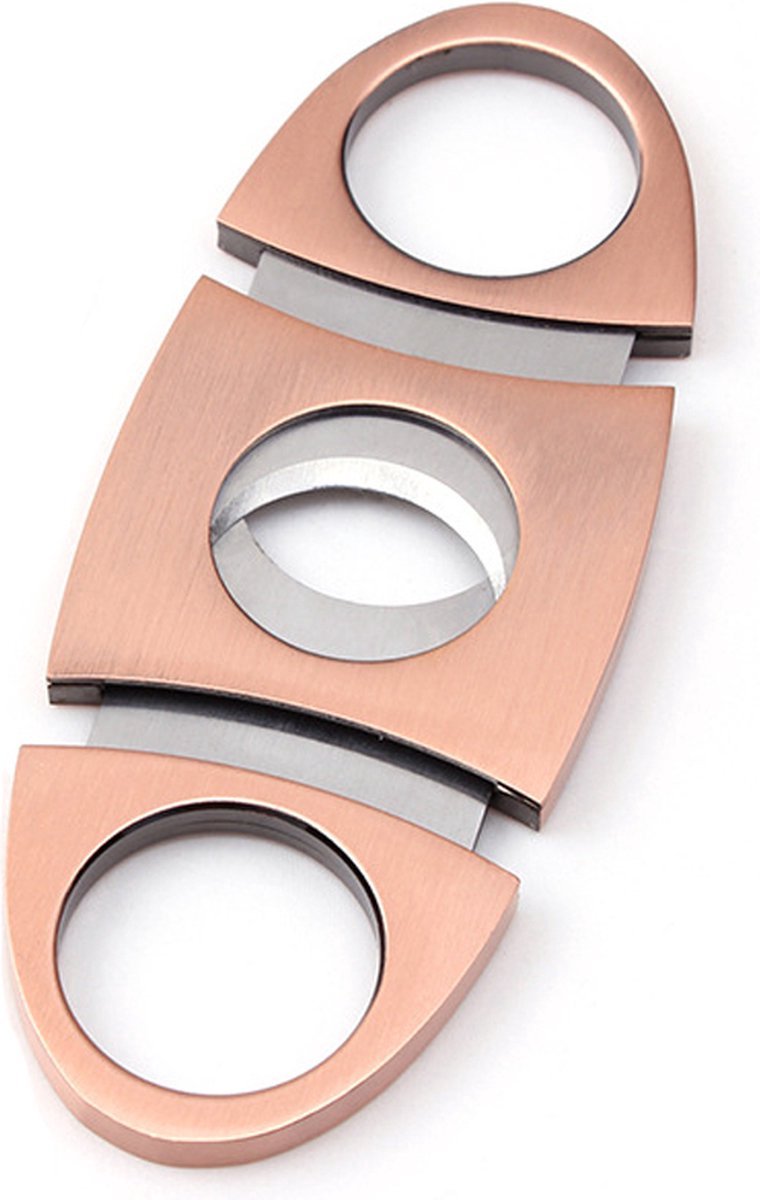 Goedkoopste Jumada's - Sigaar Knippen Brons (oud rose) - Ovaal - Roestvrij Staal - Tot 22 mm dik - Sigarenknipper/Sigarensnijder - 1 stuk