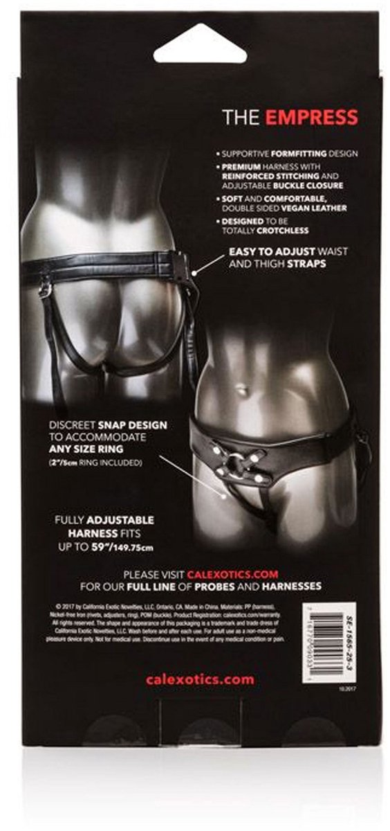 Goedkoopste CalExotics - Her Royal Harness The Empress - Strap On Harness Zwart