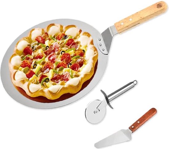Geperforeerde pizzaschep voor het perfecte bakken van pizza, brood en