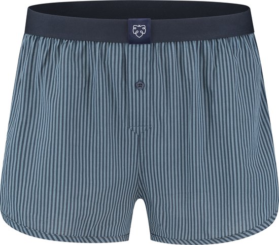 A-dam Blue Doubles - Boxershort - Katoen - Onderbroek - Ondergoed - Heren - Donker Blauw - XL