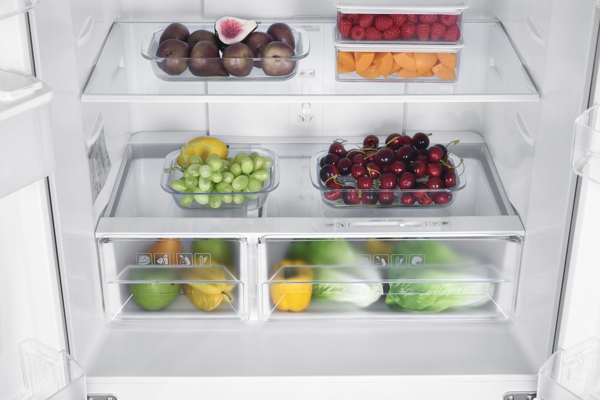 Wiggo WR-MD18(X) - Amerikaanse Koelkast - No Frost - 4 deuren - Water Dispenser - Met Display - Super Freeze - 419 Liter - 5 jaar garantie - Roestvrijstaal — afbeelding 5