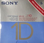 Sony MD-1D 5.25 Inch Floppy's Single sided, Double density 10 stuks