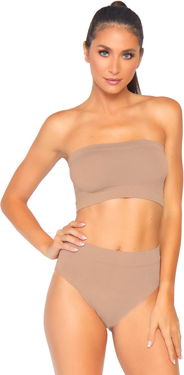 Seamless bandeau top brief