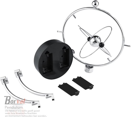 Borvat® | Pendule berceau de Newton du système solaire - Pendule - Science - Physique- Plaisir infini