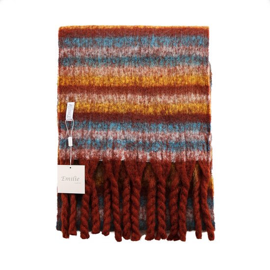 Emilie scarves – wintersjaal – geruit – lang – gekleurd