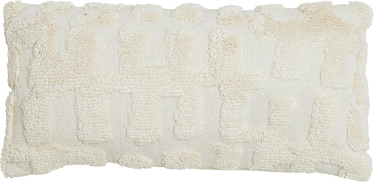 Kussen SARMI - 60x30x10cm - Wit