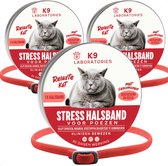 Antistress halsband kat Rood - 3 stuks - Anti stress middel voor katten - Alternatief voor Feromonen verdamper