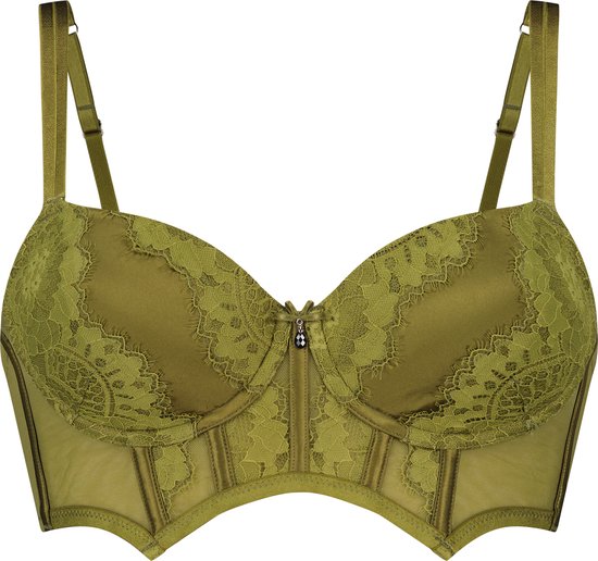 Hunkemöller Voorgevormde longline beugel bh Amelie Groen C85