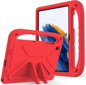 ShockProof Kids Case - Geschikt voor Samsung Galaxy Tab A9 Plus Hoesje - Rood