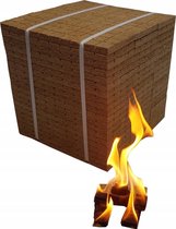 Allume-feu Écologique VALUE BOX 2400 pièces + 1 kg Laine de bois Briquet copeaux et Cire naturelle et résine d'arbre