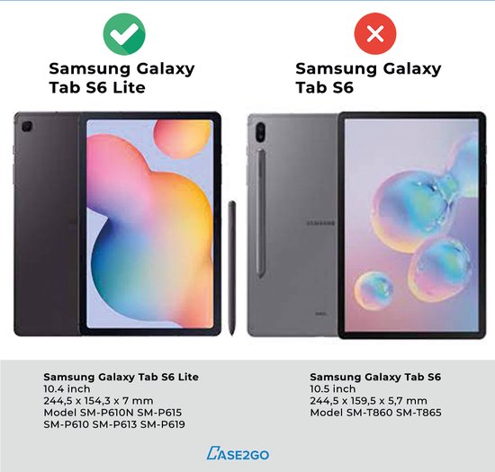 Dux Ducis - Tablet hoes geschikt voor Samsung Galaxy Tab S6 Lite - Toby Series - Tri-Fold Book Case - Blauw