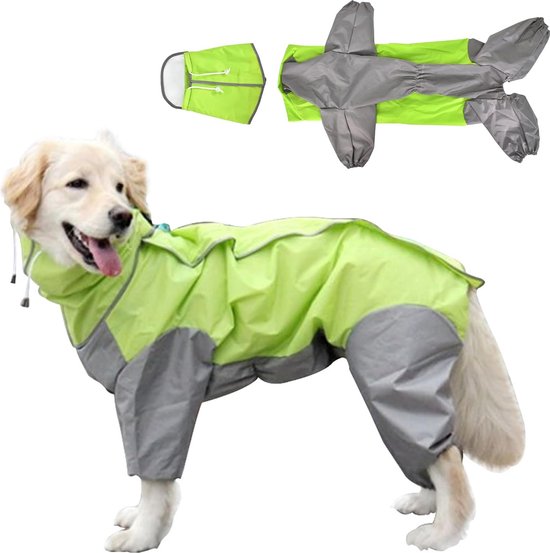 Manteau de pluie réfléchissant pour chien de petite, moyenne et grande  taille, imperméable avec capuche (couleur 
