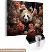 Roze, Panda - Bloemen