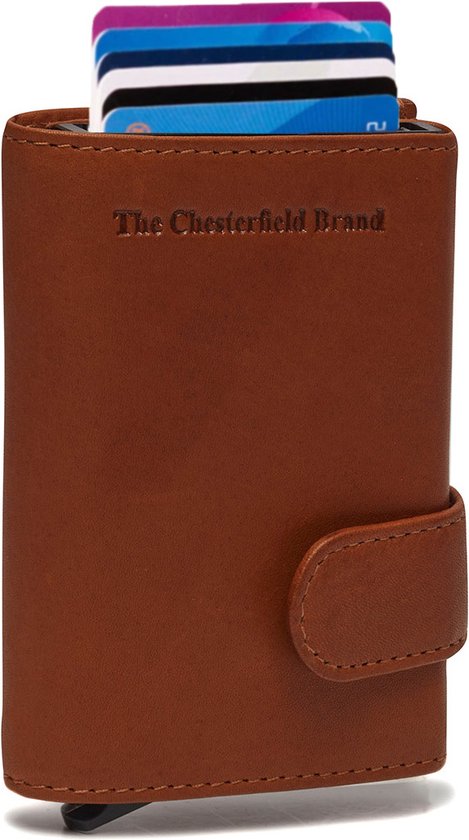 The Chesterfield Brand Étui pour carte de crédit Frankfurt Cardholder Cognac Marron clair