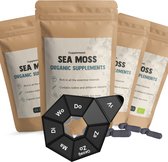 Cupplement - 4 Zakken Sea moss 60 Capsules - Inclusief Pillendoos - Biologisch - 500 MG Per Capsule - Superfood - Supplementen - Geen Gel of Irish Moss - Zee Mos- Vitamines - Mineralen - Zeewier - Seamoss