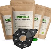 Cupplement - 4 sachets de capsules de Moringa Oleifera 60 pièces - Pilulier offert - Bio - Geen poudre de Moringa ni Thee - Super-aliments