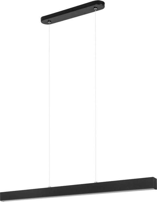 LED Hanglamp - Zwart - 4K - Metaal - 76 cm - Verstelbaar - Industrieel - Plafondlampen - Woonkamer - Eetkamer