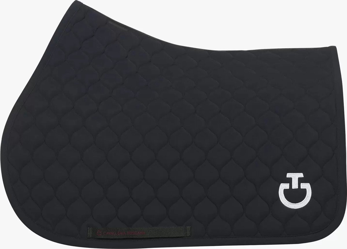 Cavalleria Toscana Circular Quilted Saddle Pad Black Mocca main image 1