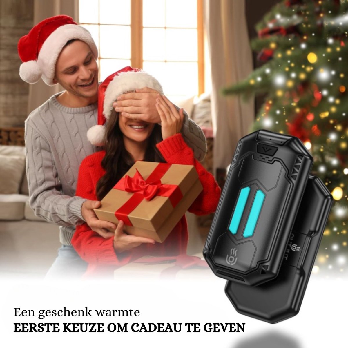 UT3 Pro Zwart/Grijs Elektrische Handwarmer 2st