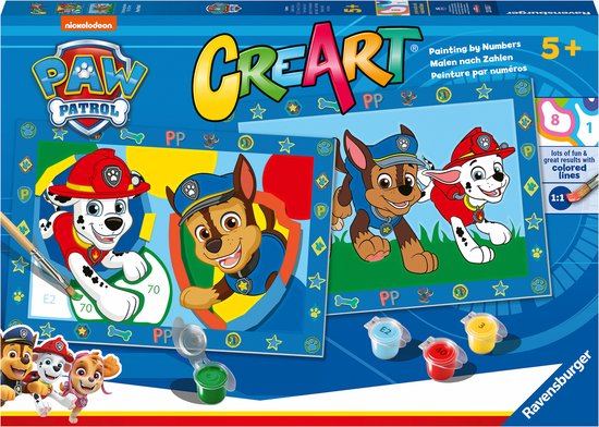 Ravensburger CreArt Paw Patrol - Schilderen op nummer voor kinderen | bol
