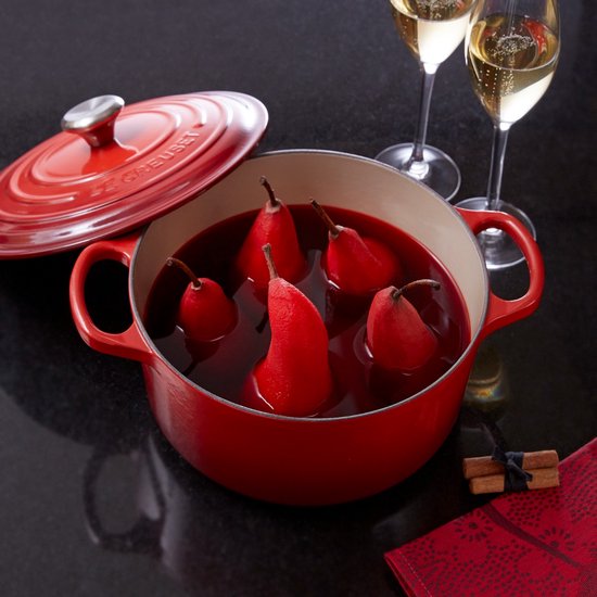 Le Creuset Signature Braad-/stoofpan - Ø 28 cm - kersen Rood