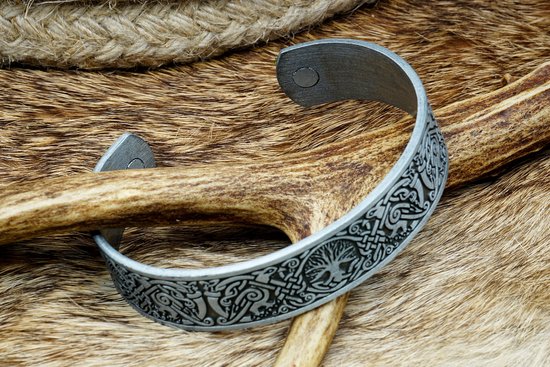 Viking Rune Oorbellen Sterling Zilver - Verstelbare Manchetten Voor Jongens En Meisjes