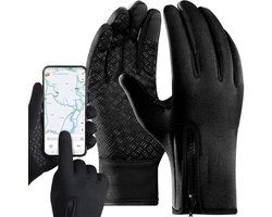 Fleece Handschoenen - Touchscreen - Waterdicht - Unisex - Ritssluiting - One Size - Rheme
