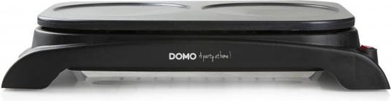 DOMO DO8715P - Dubbele Crêpemaker - Ø 18cm - Zwart — afbeelding 2