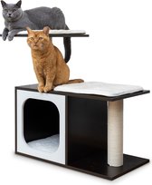 Bol.com Cellavi Krabpaal - Geschikt voor Grote en Zware Katten - Sisal Touw - Hout - 72.5x70x40 cm - Bruin aanbieding