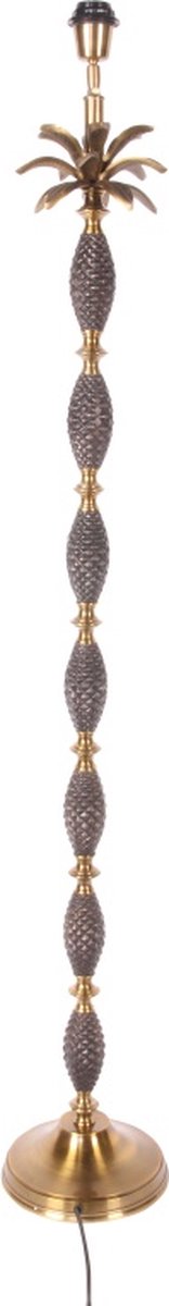 Baroque - Lampenvoet - Vloerlamp Voet 132 cm - Palm - Goud - Aluminium - 128x20x20 - Aluminium