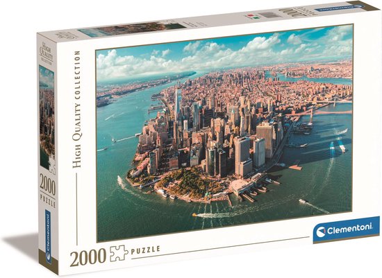 Clementoni - Puzzel - 2000 Stukjes - Lower Manhattan, New York City - Puzzel Voor Volwassenen - High Quality Collection