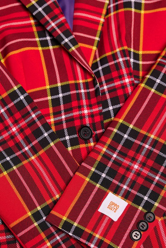 OppoSuits Lumberjackie - Blazer pour femme - Noël de Noël - Rouge - Taille : UE 46