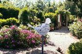Tuinsteker vogel - Vogelbadjes - Tuinprikker Vogel - Wit