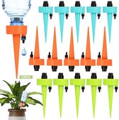 Automatische irrigatie voor kamerplanten, waterdispenser voor planten met instelbaar, 15 stuks plantenirrigatie op vakantie, automatische irrigatie van planten, bloemen, tuin