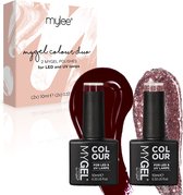 Mylee Gel Nagellak Set 2x10ml [Sugar and Spice] UV/LED Gellak Nail Art Manicure Pedicure, Professioneel & Thuisgebruik - Langdurig en gemakkelijk aan te brengen
