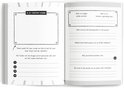 Binnenkant van een vriendenboek met invulbare secties voor 'In de toekomst kijken' en persoonlijke vragen.