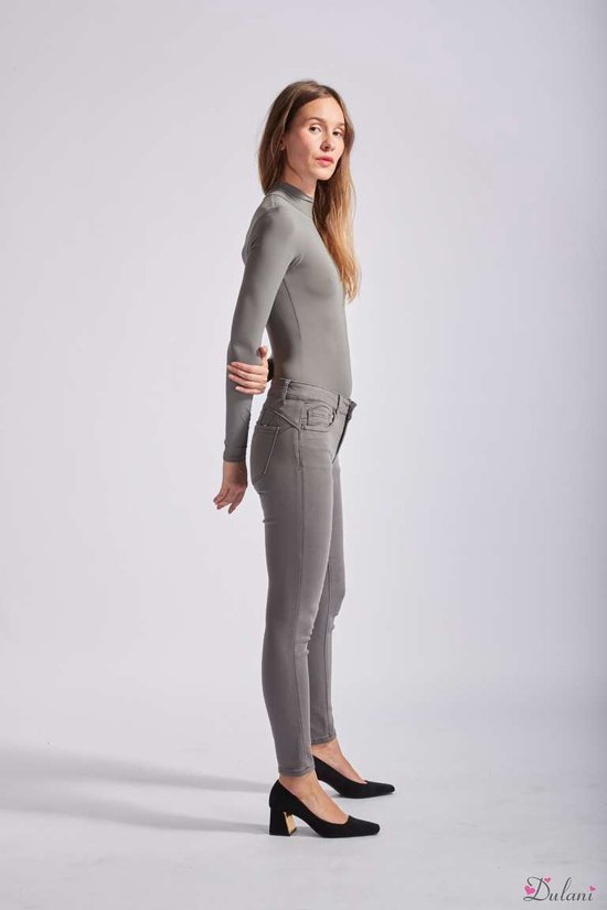 Broek Toxik3 met normale taille jog style grijs push-up