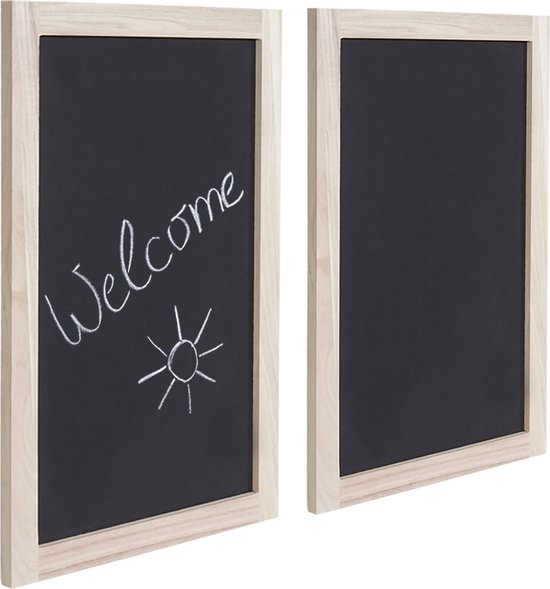 Panneau mural Cosmo Casa - Décoratif - Bois de paulownia - Système de suspension facile - Set de 2