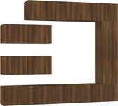 vidaXL-7-delige-Tv-meubelset-bewerkt-hout-bruin-eikenkleur