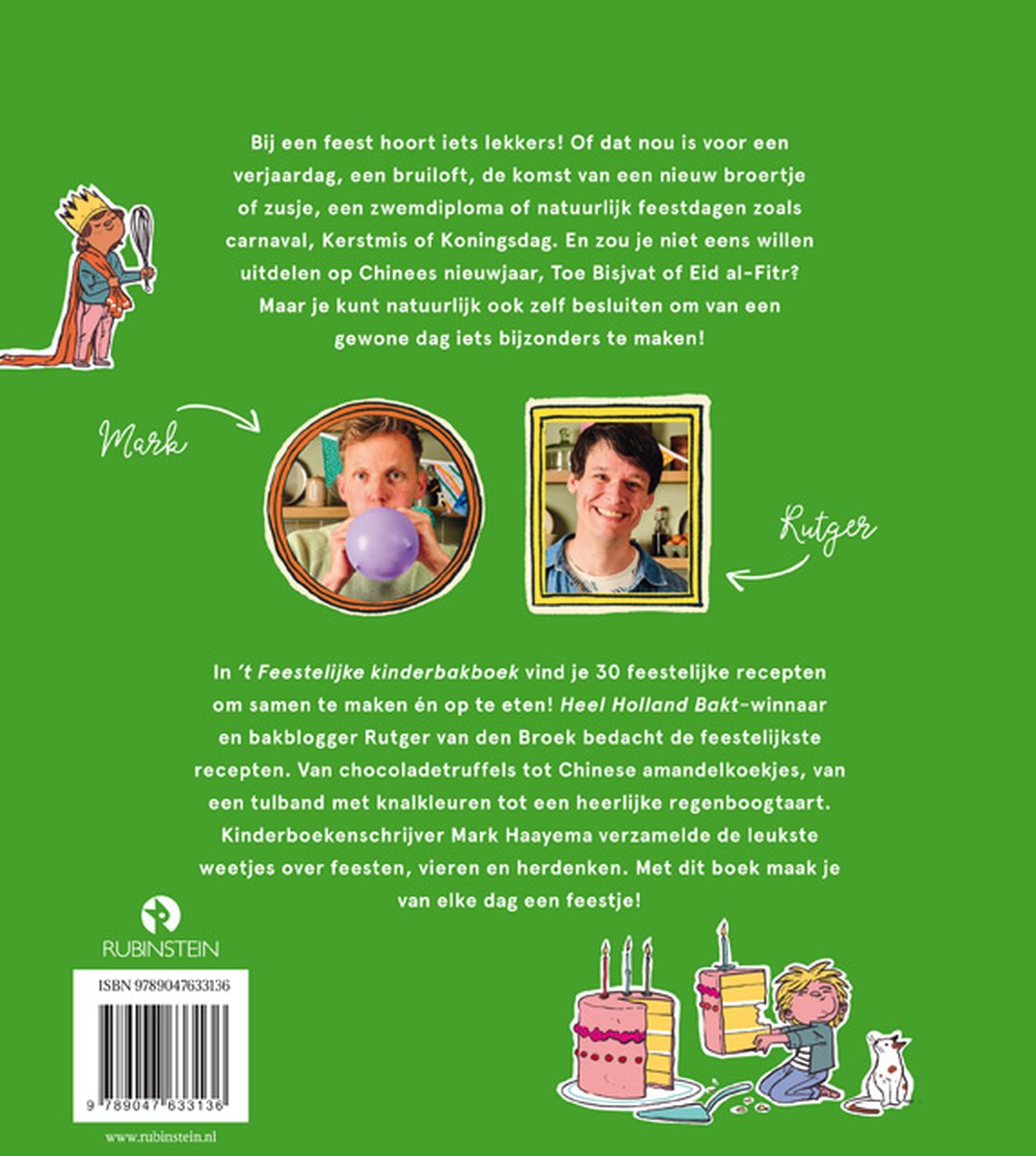 t Feestelijke kinderbakboek - back cover